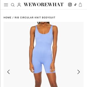 Weworewhat Rib Circular Knit bodysuit